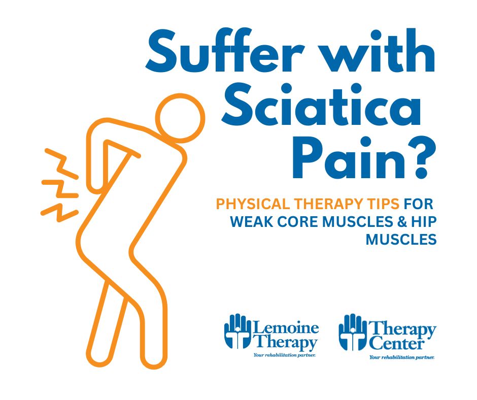 Suffer with Sciatica Pain physical therapy tips for weak core and hip muscles